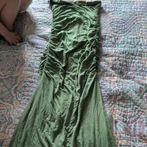 Chaser Strapless Green Dress